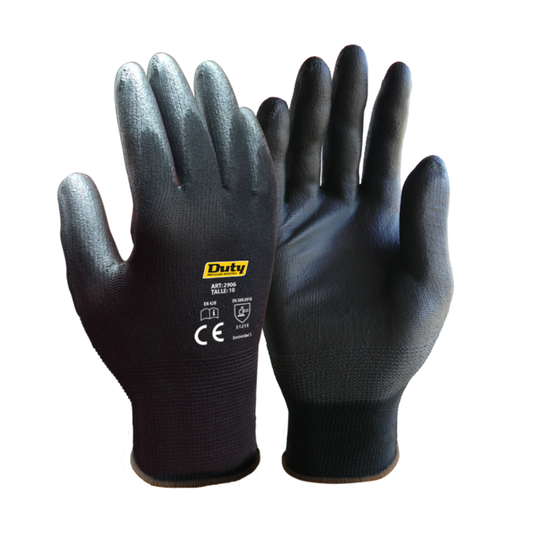 Guantes Poliéster G13 con baño de PU